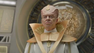 Steve Buscemi in alien prosthetic makeup by Vlad Taupesh and Jozef Rarach for a sci-fi production Telstra